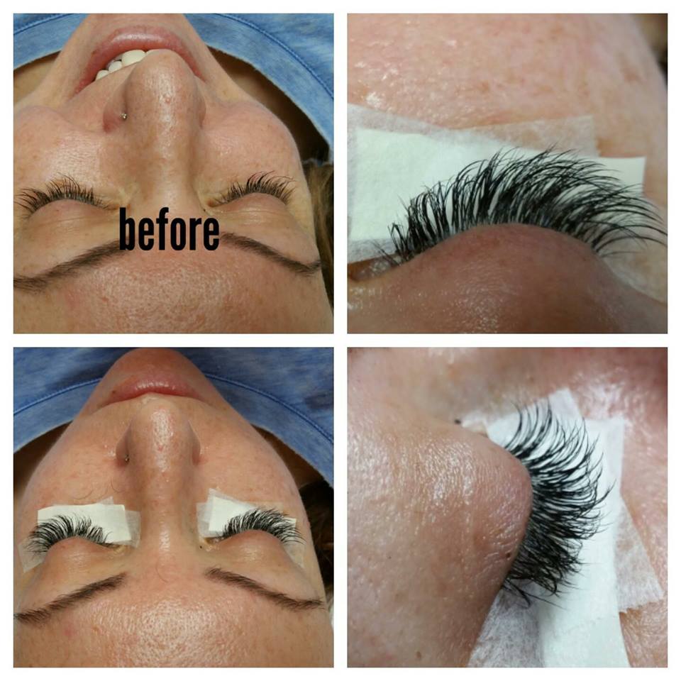 Before & after volume lash