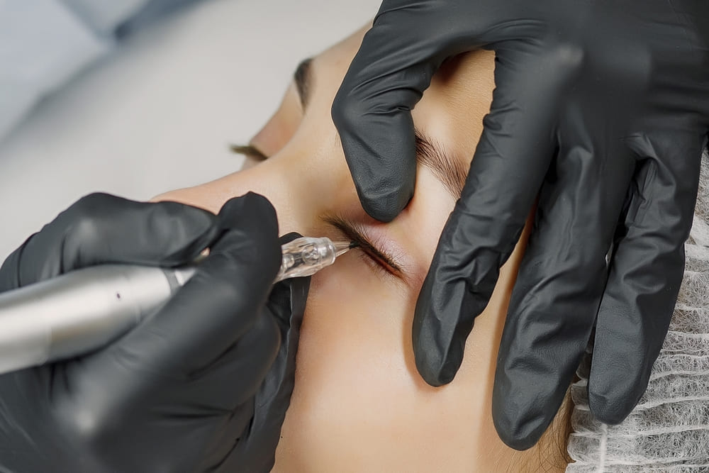Eyeliner being applied to a client at Your Face Lab